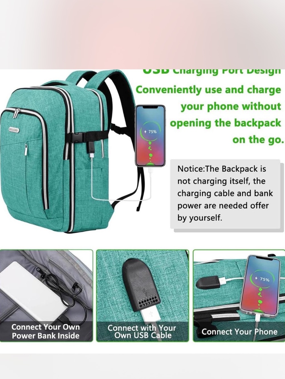 The Backpack with multi functionality & technology, please read. - Picture 2 of 7